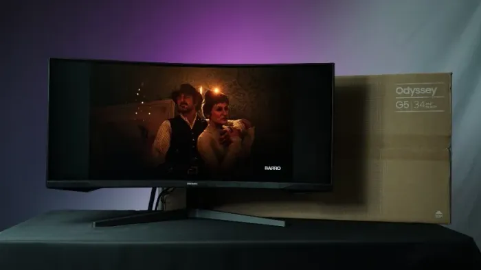 Monitor Gamer Samsung Odyssey G5 - 21x no cartão - Loja Física