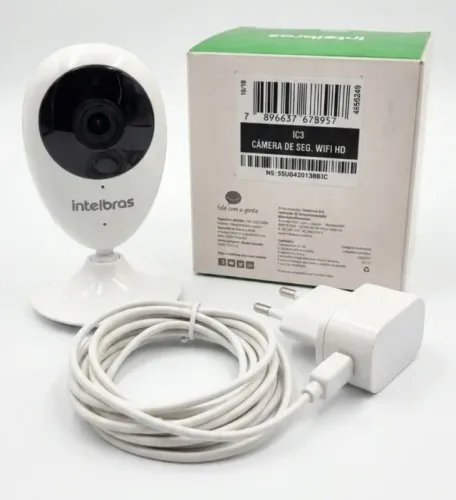 Câmera Intelbras Interna Wi-fi HD Branca IC3 Mibo