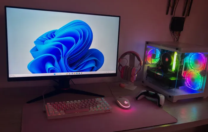 PC GAMER COMPLETO + MONITOR + PERIFÉRICOS + CONTROLE DE PS5!