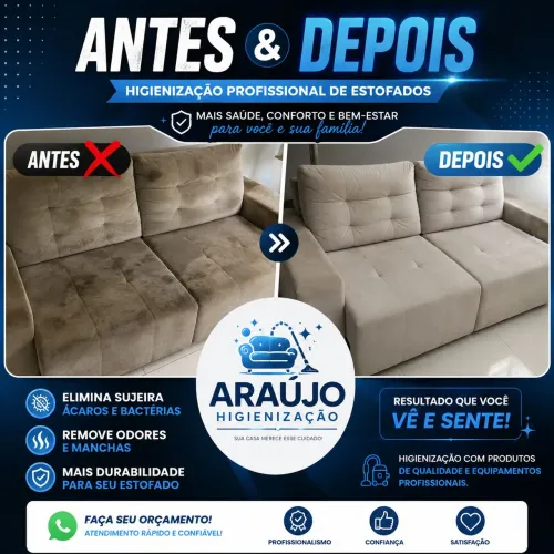 higienização de estofados