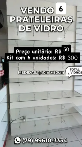 Prateleira de vidro