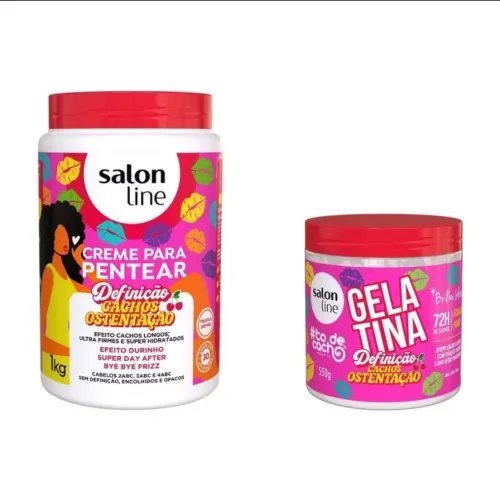 KIT SALON LINE (1 KG DE CREME + GELATINA)