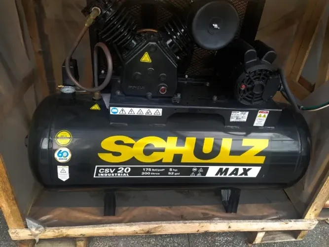  Compressor Schulz CSV20 MAX 20 pés 200 litros 5 hp monofásico 220V