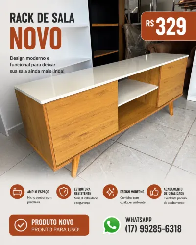 Rack de Sala Moderno - Novo