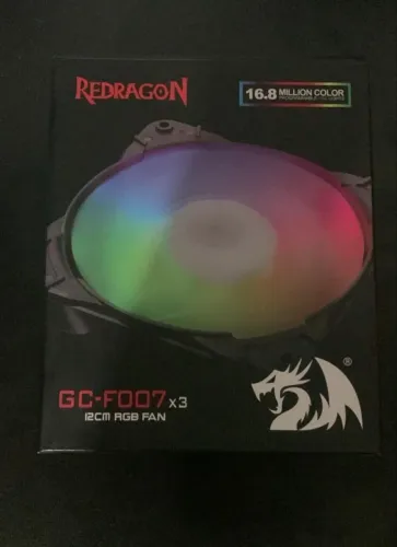 Ventoinha Redragon Kit 3x 120mm RGB gc-f007