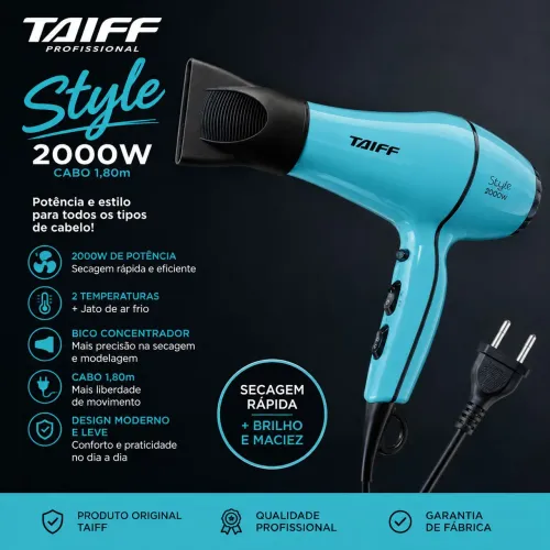 SECADOR PROFISSIONAL TAIFF STYLE 2000W