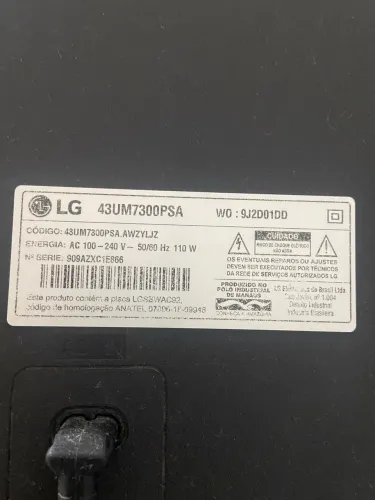 TV LG 43 POLEGADAS. 