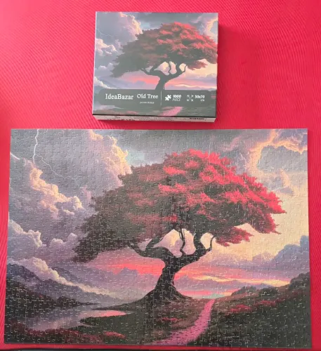 Quebra-cabeça Árvore vermelha
