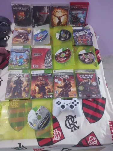 Jogos Xbox 360 original ps3 e controle paralelo não faço menos
