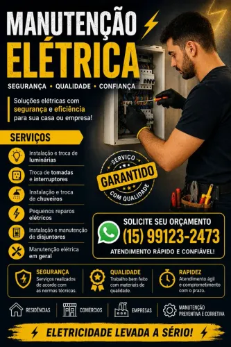 Serviços de Manutenção Elétrica Residencial e Comercial ?