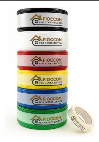 Fio Preto 1,5mm Cabo Flexível Rolo 100m Eletrico 750v Fioccom