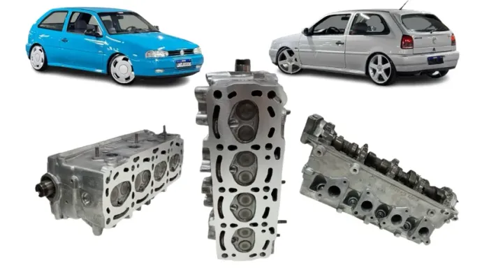 Cabeçote Volkswagen Gol Mi 1.0 8v Motor AT Montado Completo 1996 a 2005