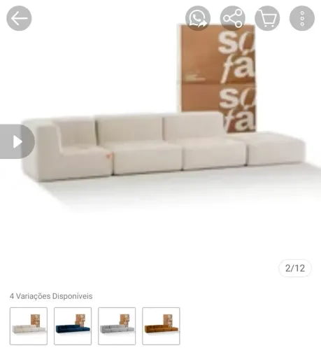 Torrando sofá na caixa