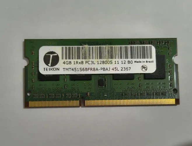 Memória Notebook Ddr3 Ram 4gb Pc3l-12800s Teikon 1600Mhz