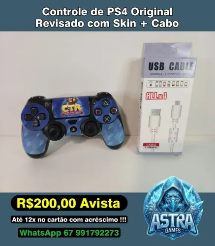 Controle de PS4 Original Revisado + Garantia Astra Games !!!