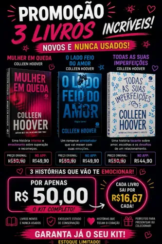 ? PROMOÇÃO ESPECIAL ? COLLEEN HOOVER! ?