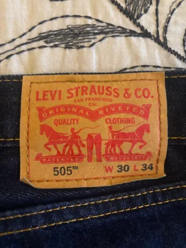 Calça Levi's 505 W30 L34 Azul Escuro