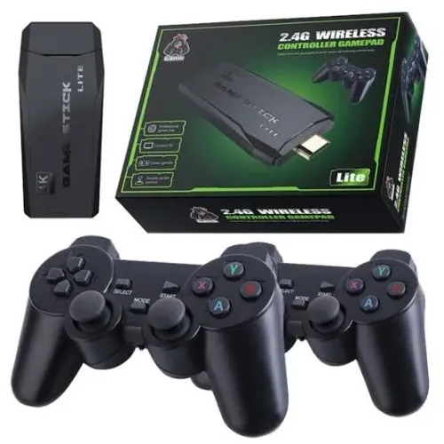 Game stick 4k c/ SD de 64gb