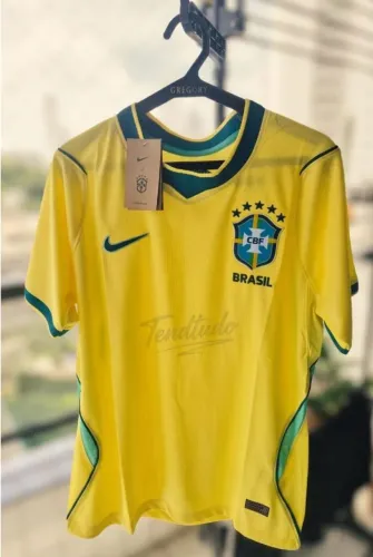 Camisa de time copa do mundo 2026 Brasil oficial  canary versão torcedor