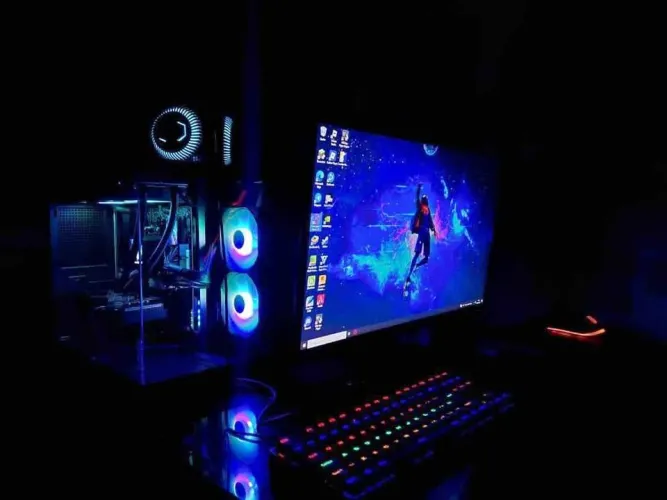PC Gamer Ryzen 5 + RTX 3060 Ti + Monitor 180Hz Completo"