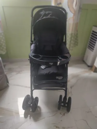Carrinho de Bebê Reverse, Cosco Kids,Preto Rajado