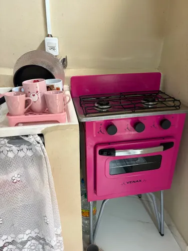 Fogão venax rosa