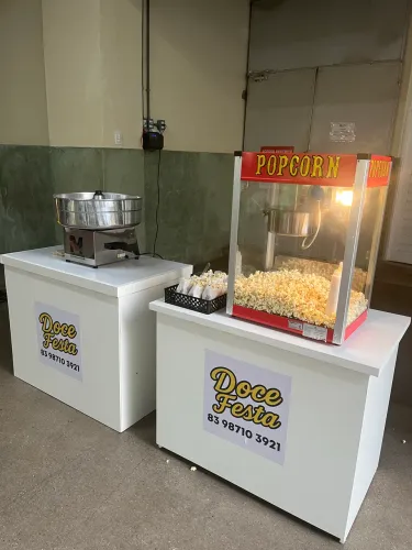 Máquina de Pipoca e de Algodão doce profissional 