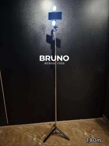 Tripé para celular portátil bastão de 1.80m