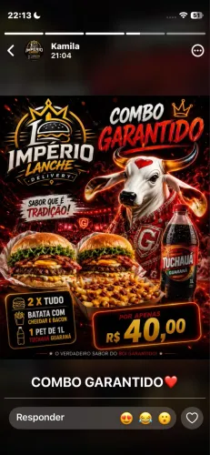 Combo de X salada + refri