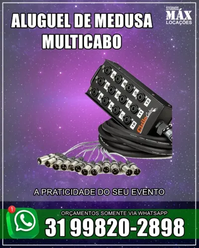 Aluguel de Medusa Multicabos para shows e eventos
