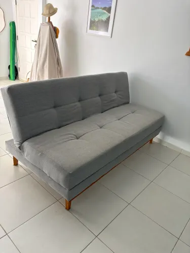 Sofá cama bonés de madeira (não enferruja)