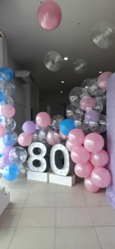 Decoração com balões 