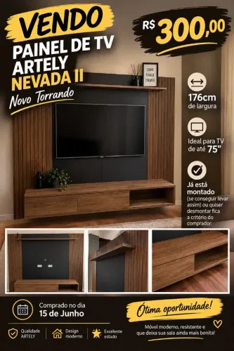 Painel tv até 75'polegadas NOVO