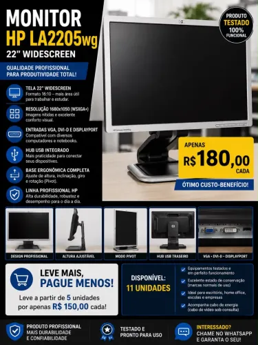MONITOR HP COMPAQ LA2205wg 22?
