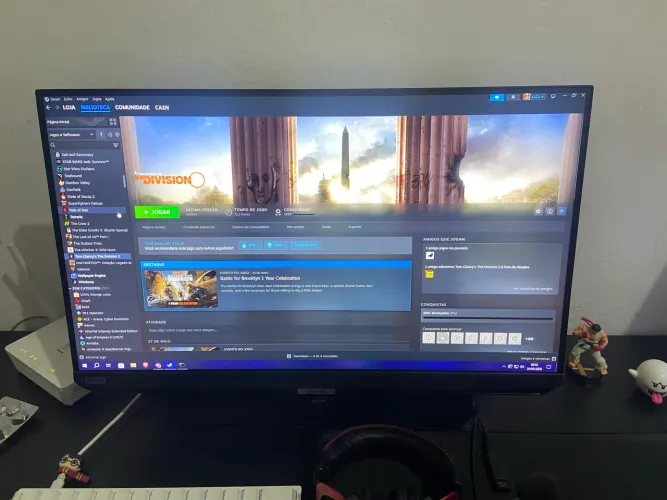 Monitor Samsung odyssey 240hz 25p, com caixa e NF, 11 meses de uso, super novo