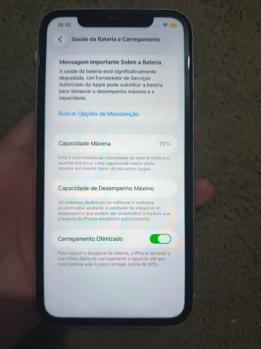 vendo iPhone 11 funcionando tudo, bateria 76%