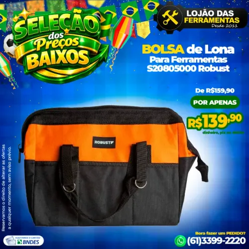 Bolsa de Lona Para Ferramentas S20805000 Robust