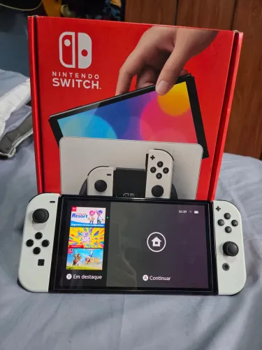 Nintendo Switch OLED Branco 64 GB + Cartão 128 GB