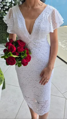 Vestido de noiva casamento civil