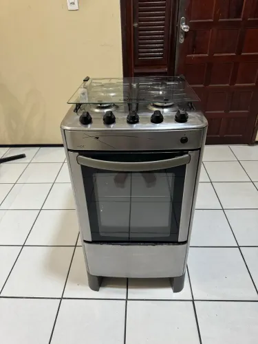 Fogão esmaltec todo ok inox