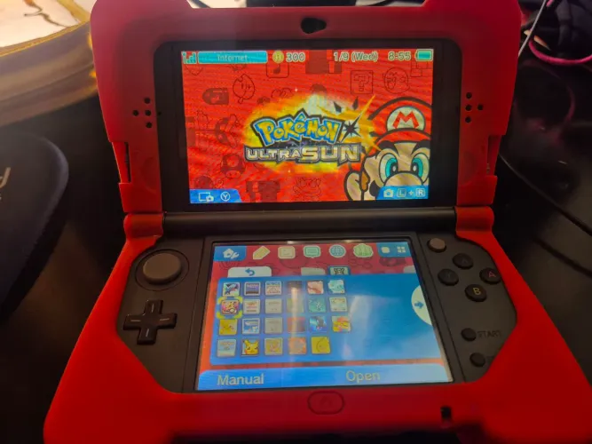 New Nintendo 3ds XL com bag e case Dreamger - 128gb - Desbloqueado