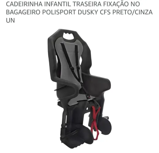 Cadeirinha de bicicleta para criança