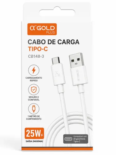 Cabo carregador tipo c