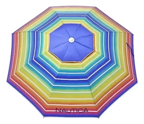Guarda-sol Nautica 2,13m C/ Âncora e Inclinação Uv Upf 50+