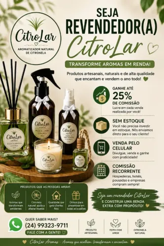 Oportunidade de Renda - Procuramos Revendedores CitroLar Aromas em Todo Brasil