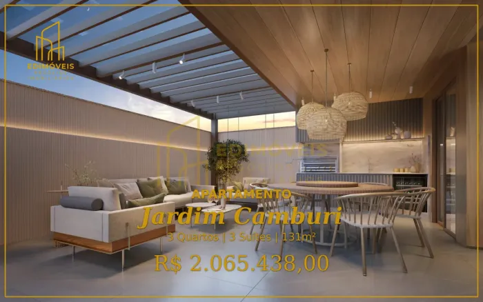 Jardim Camburi: apartamento Garden com 3 suítes e lazer completo