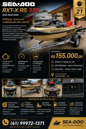 JET SKI SEA DOO 325  RTX X RS
