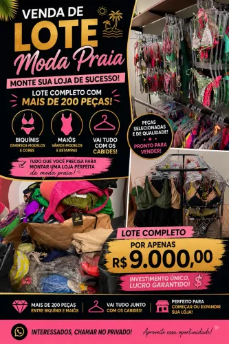 Lote de moda praia 