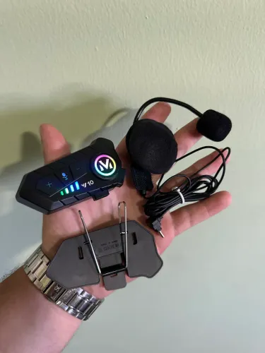 Fone de ouvido para capacete com microfone NOVO