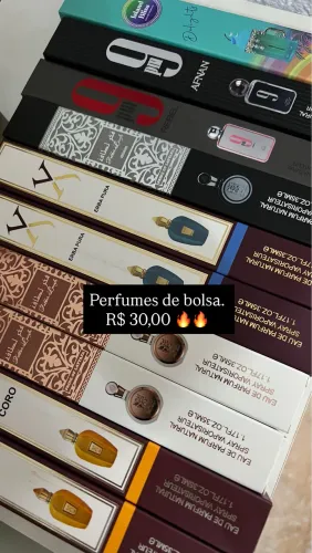 Perfumes de bolsa R$30,00